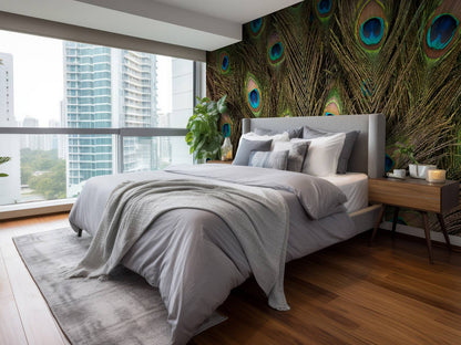 Fotobehang - Pauwenveren