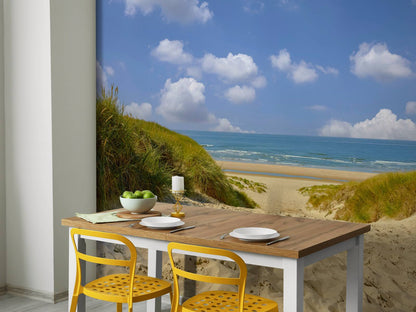 Fotobehang - Strandopgang via de duinen