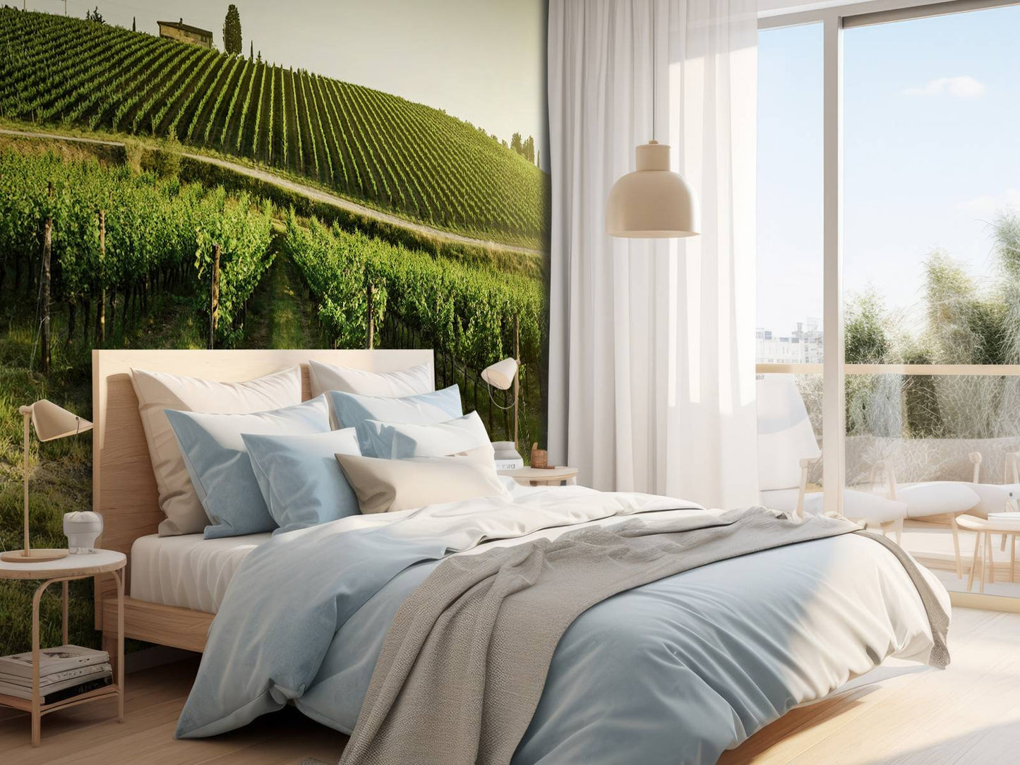 Fotobehang - Toscaanse wijngaard