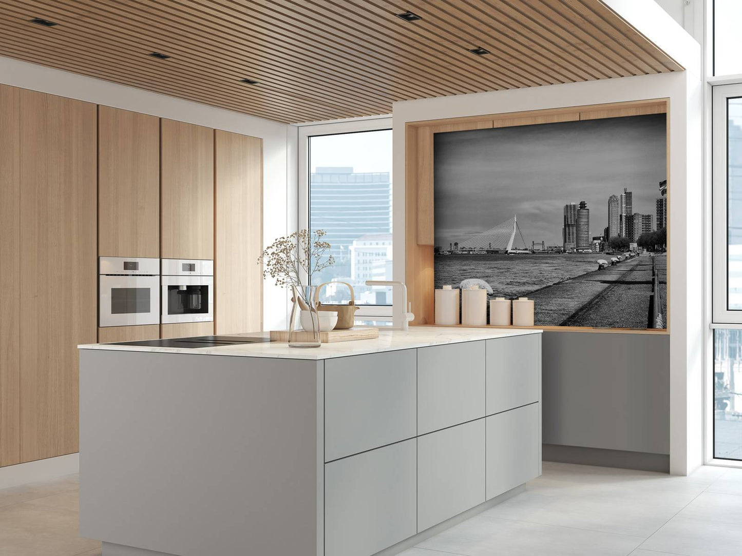 Fotobehang - Wereldhavenstad Rotterdam