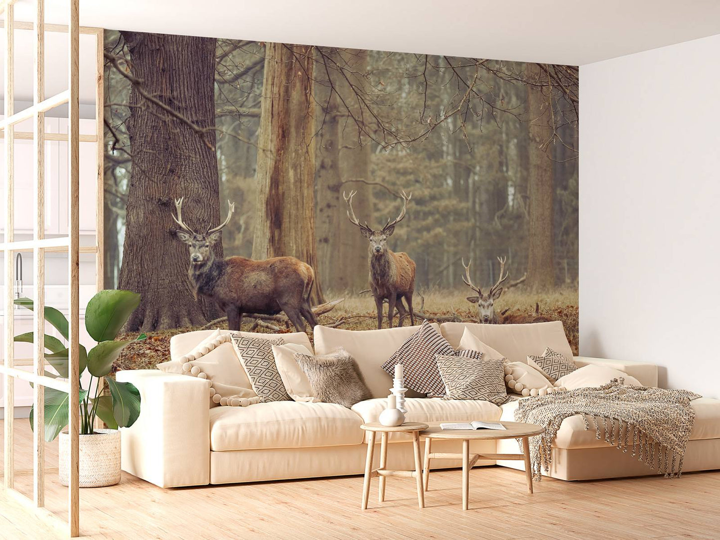 Fotobehang - Wilde herten