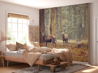 Fotobehang - Wilde herten
