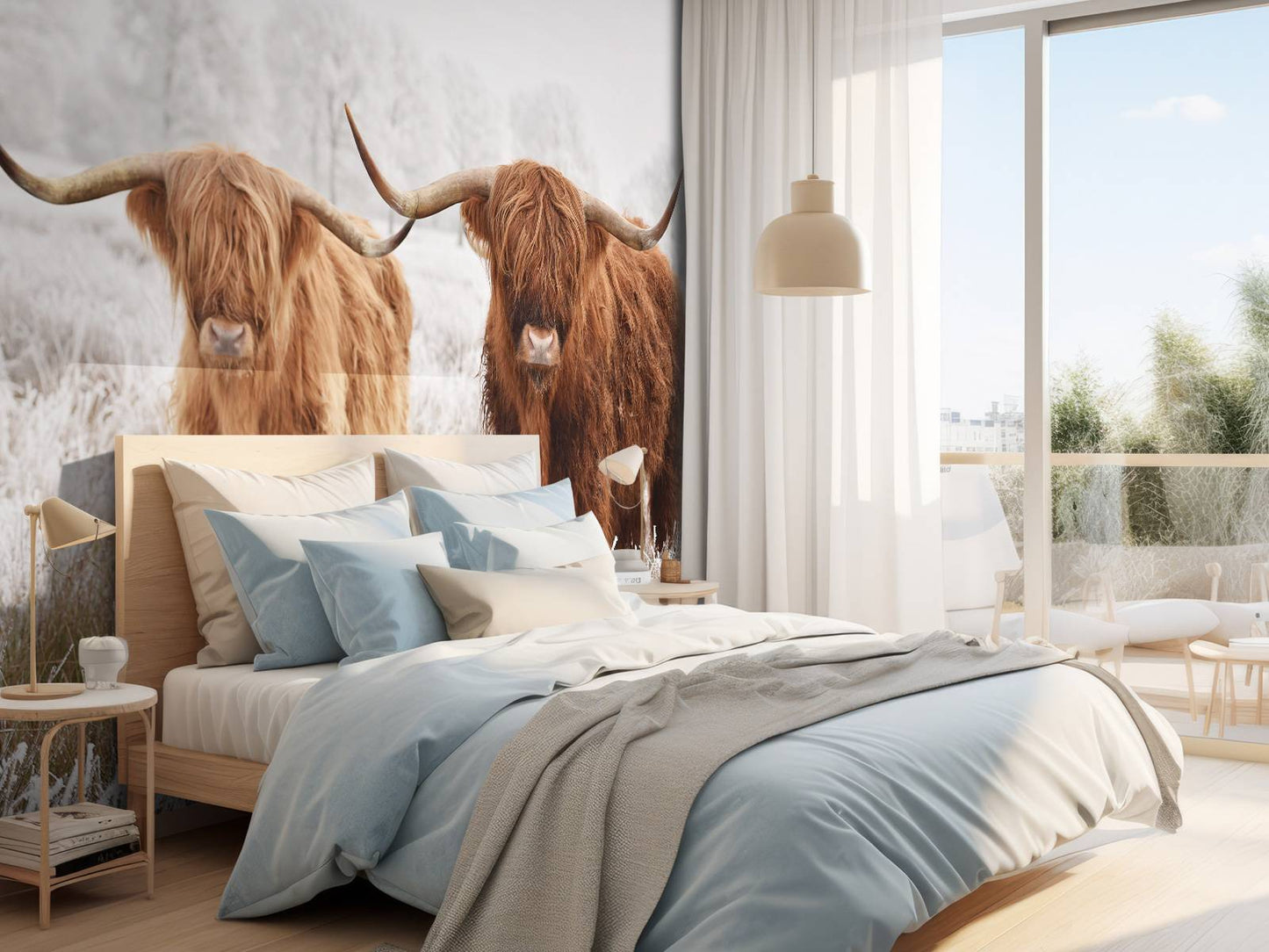 Fotobehang - Winterse Hooglander