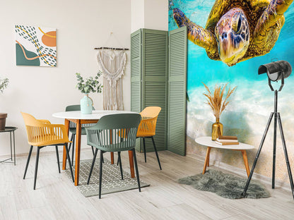 Fotobehang - Zeeschildpad in de oceaan