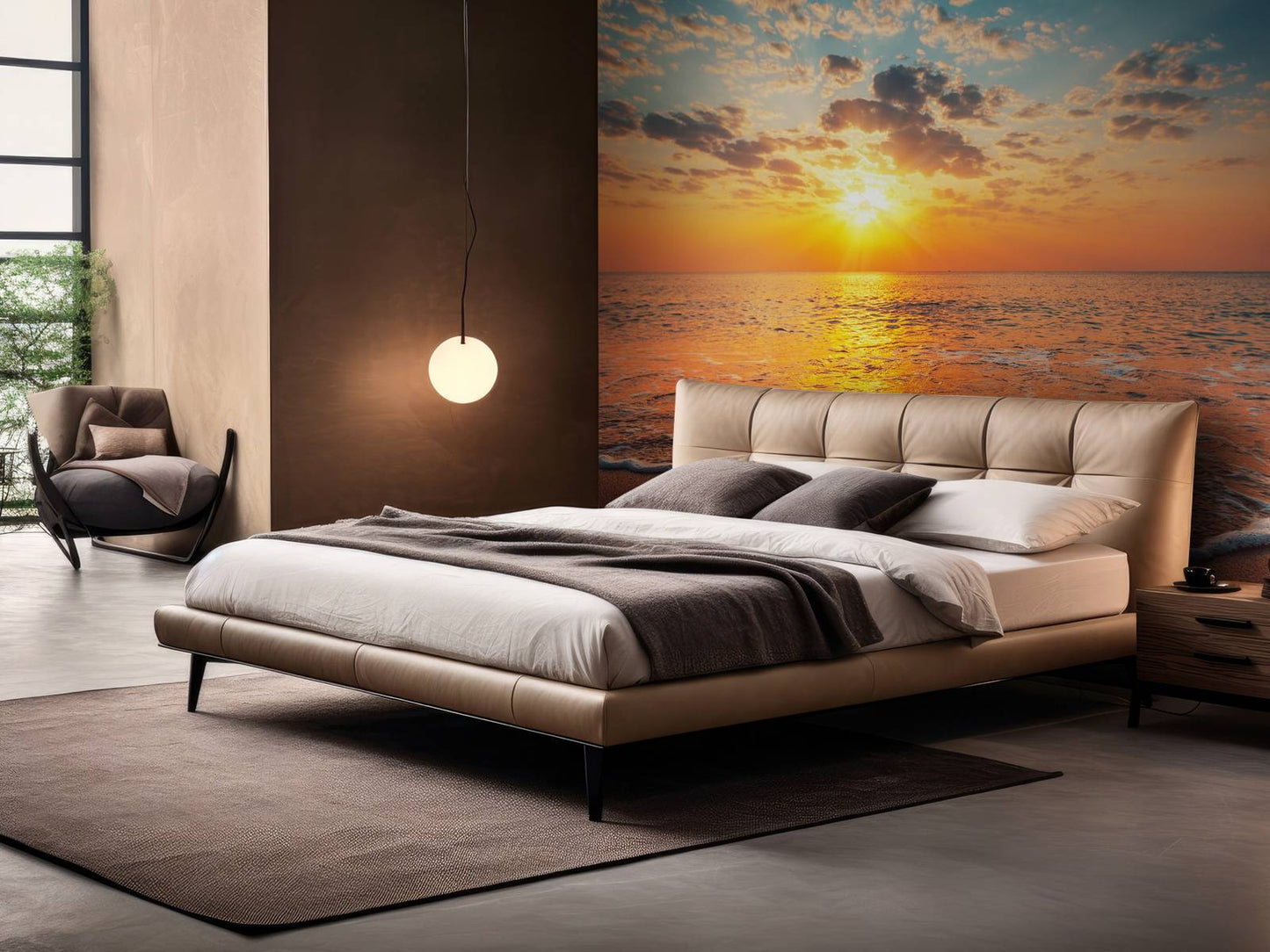 Fotobehang - Zonsopgang over de zee