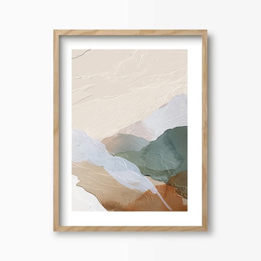 Abstract Landscape Vertical Kunst Print