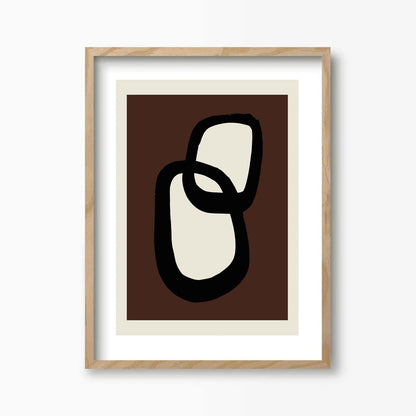 Peacock Brown Kunst Print