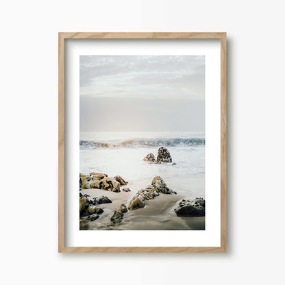 Beach Rocks Vertical Art Print