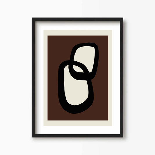 Peacock Brown Kunst Print