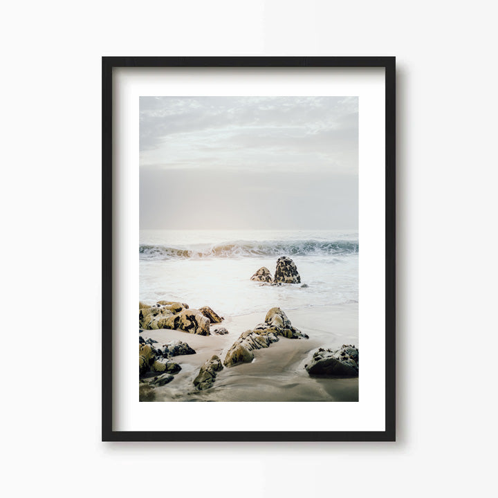 Beach Rocks Vertical Art Print