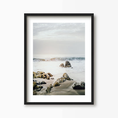 Beach Rocks Vertical Art Print