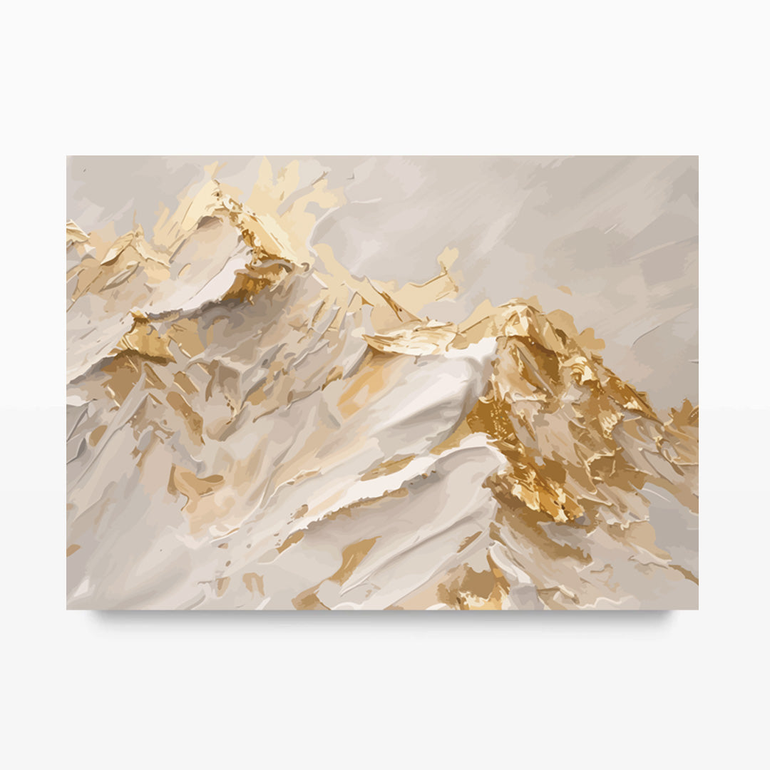 Abstract Mountains Sunrise Art Print