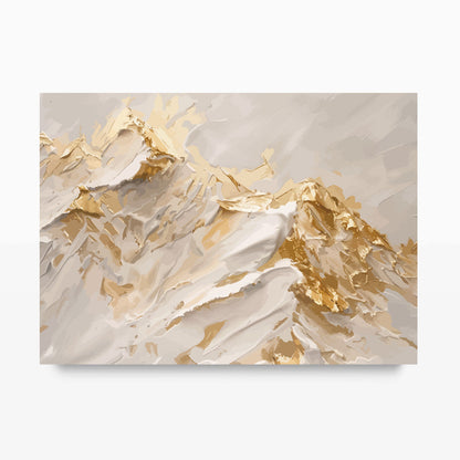 Abstract Mountains Sunrise Art Print