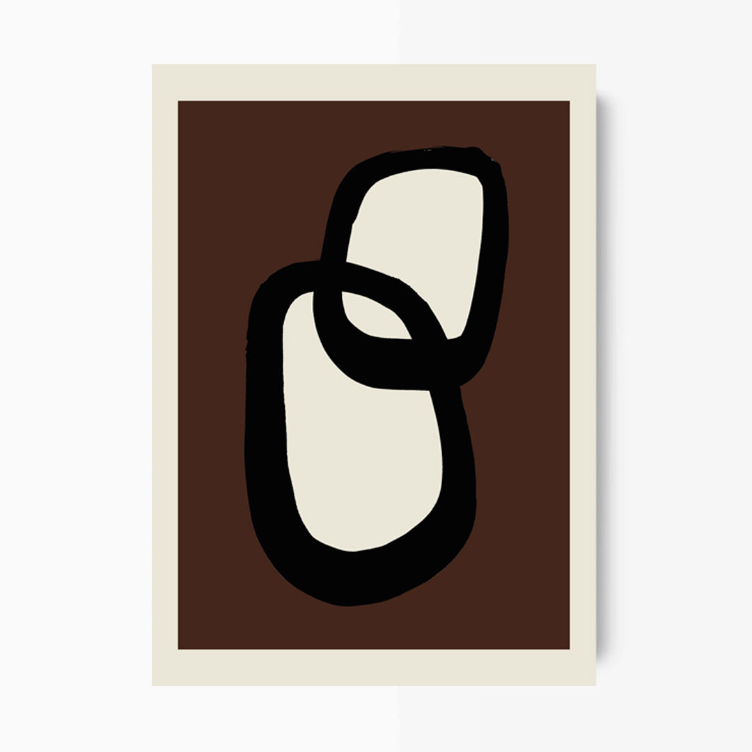 Peacock Brown Kunst Print