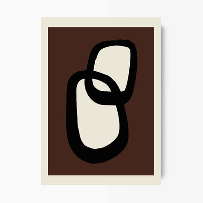 Peacock Brown Kunst Print