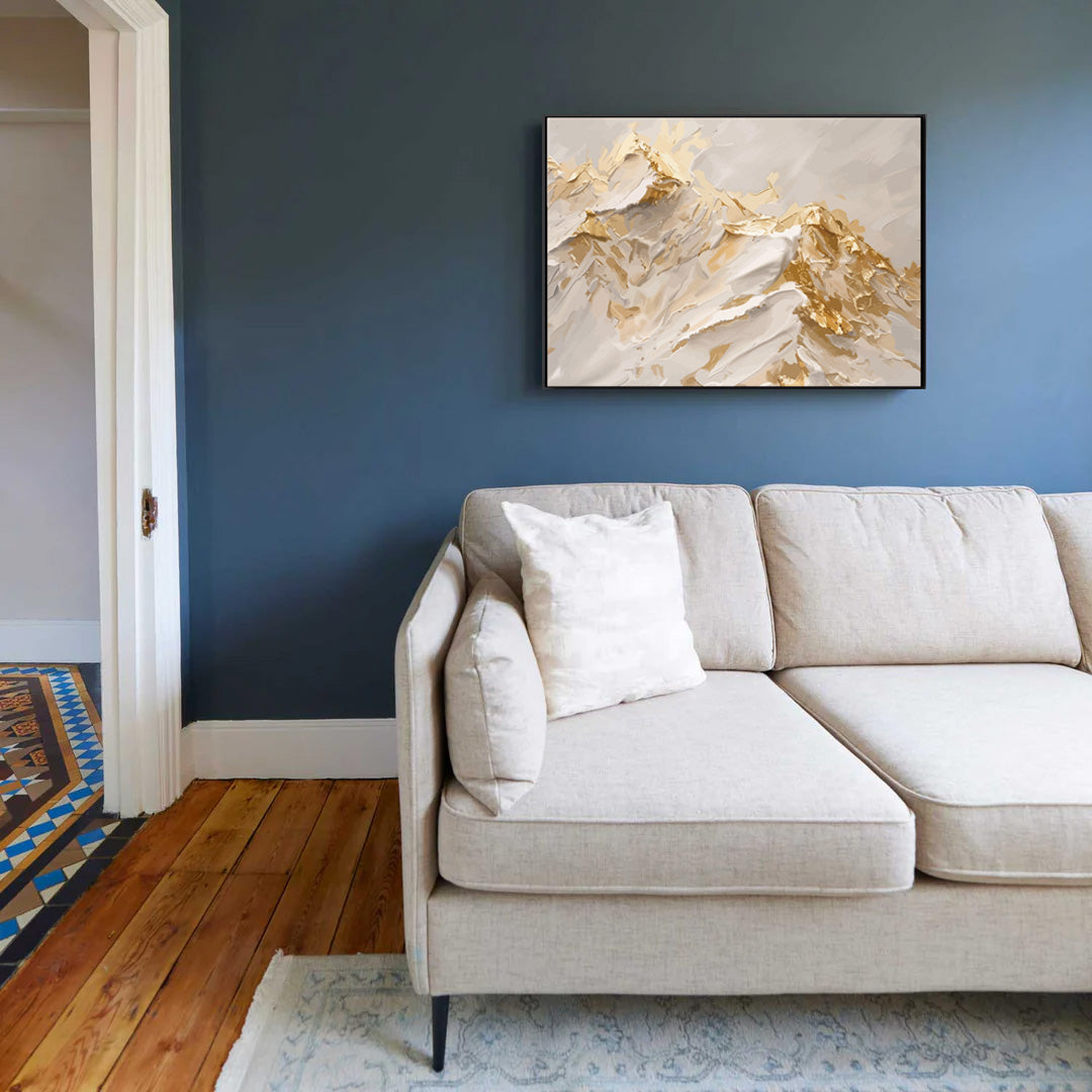 Abstract Mountains Sunrise Canvas Art