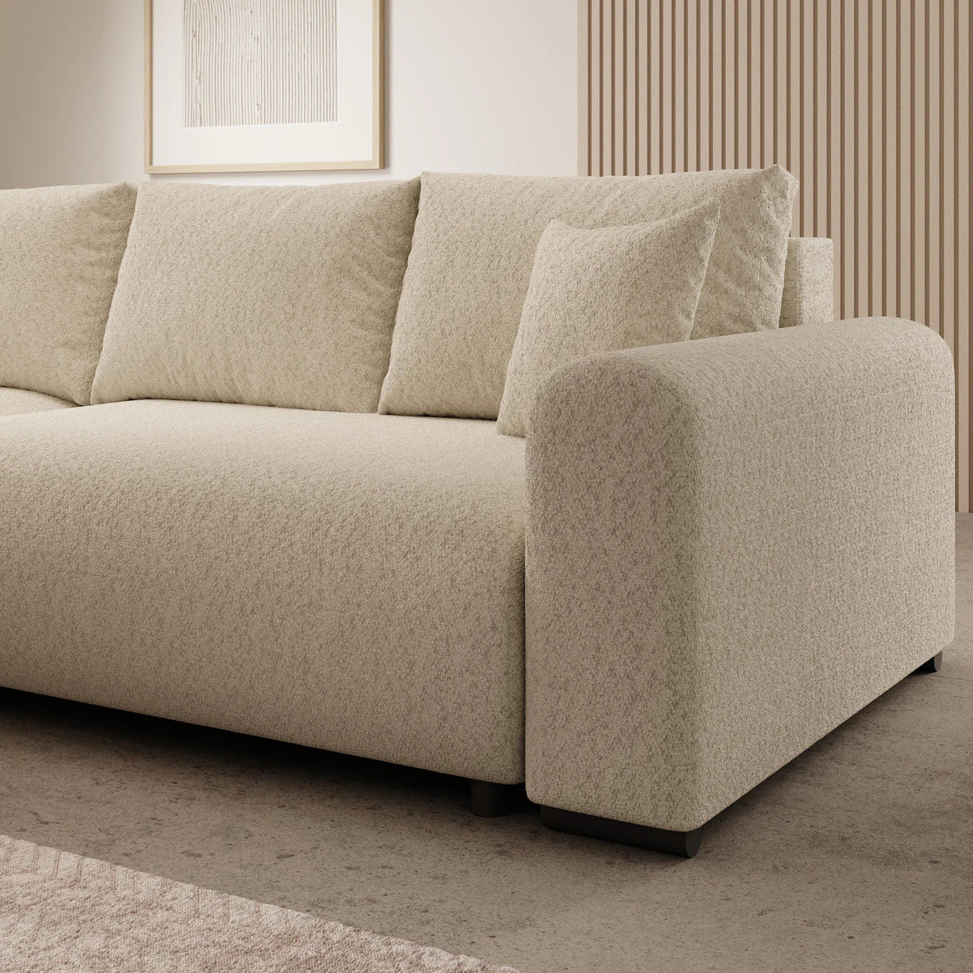 Mindin Hoekbank 3-zits met chaise longue