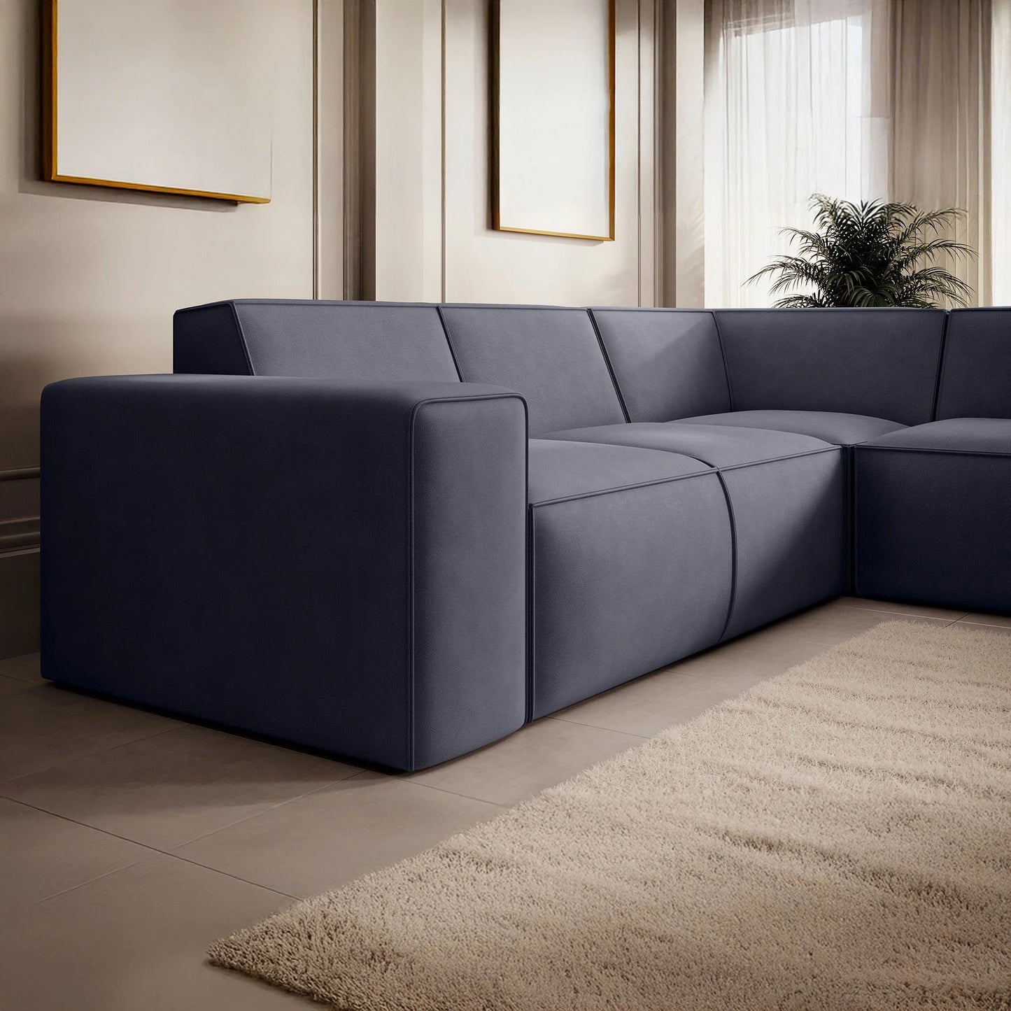 Monet Hoekbank 4-zits met chaise longue