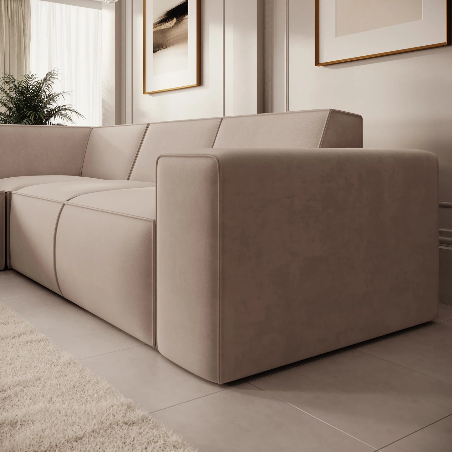 Monet Hoekbank 4-zits met chaise longue