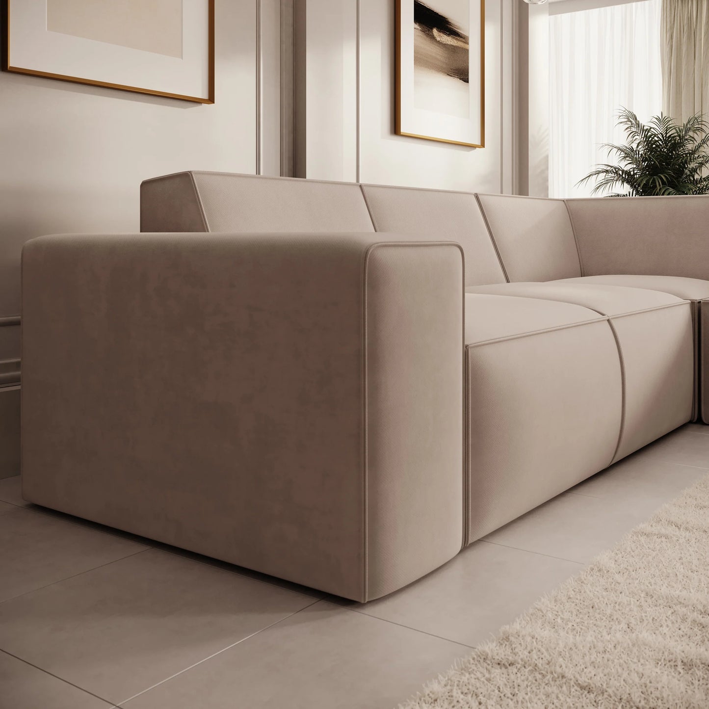 Monet Hoekbank 4-zits met chaise longue