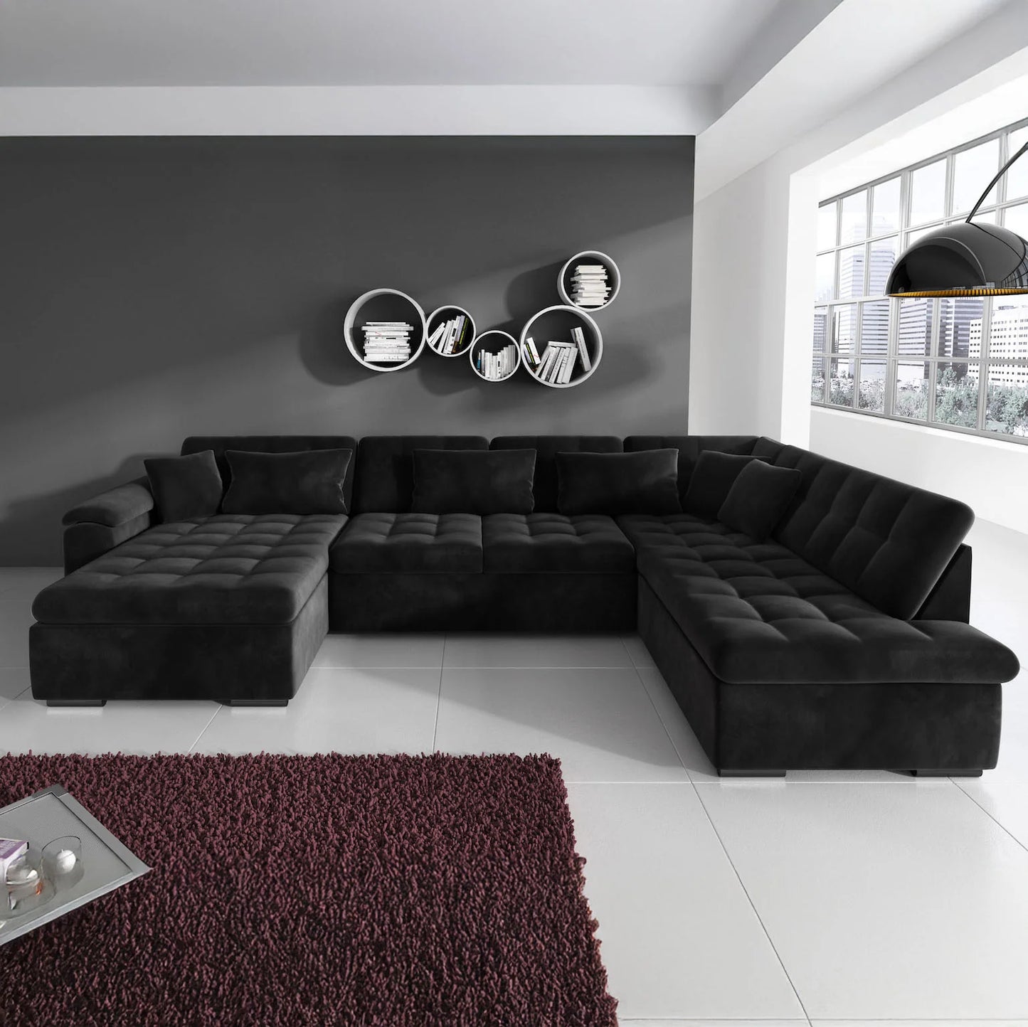 Nicoreta Hoekbank 5-zits met chaise longue