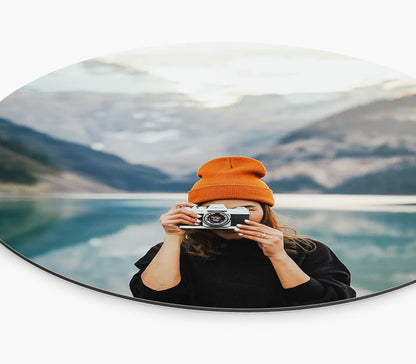 Eigen foto op muurcirkel