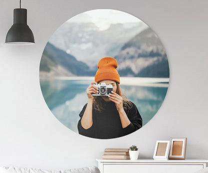 Eigen foto op muurcirkel