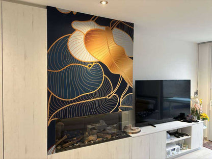 Fotobehang - Luxe gouden Art Deco