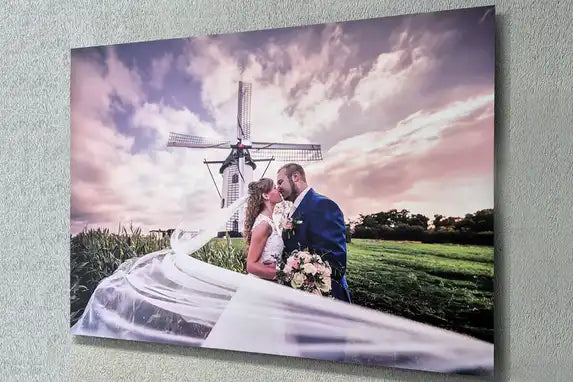 Eigen foto op aluminium
