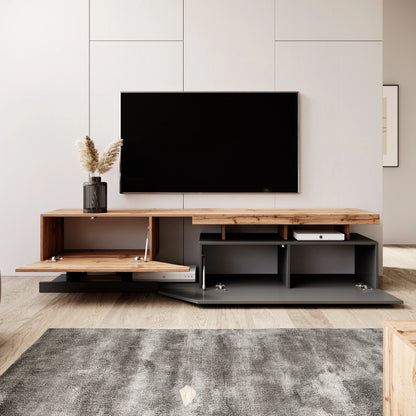 Canberra TV-Meubel Eiken/antraciet 160/200 cm