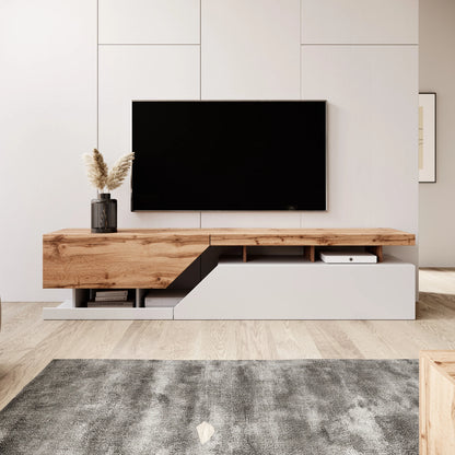 Canberra TV-Meubel Eiken/antraciet 160/200 cm