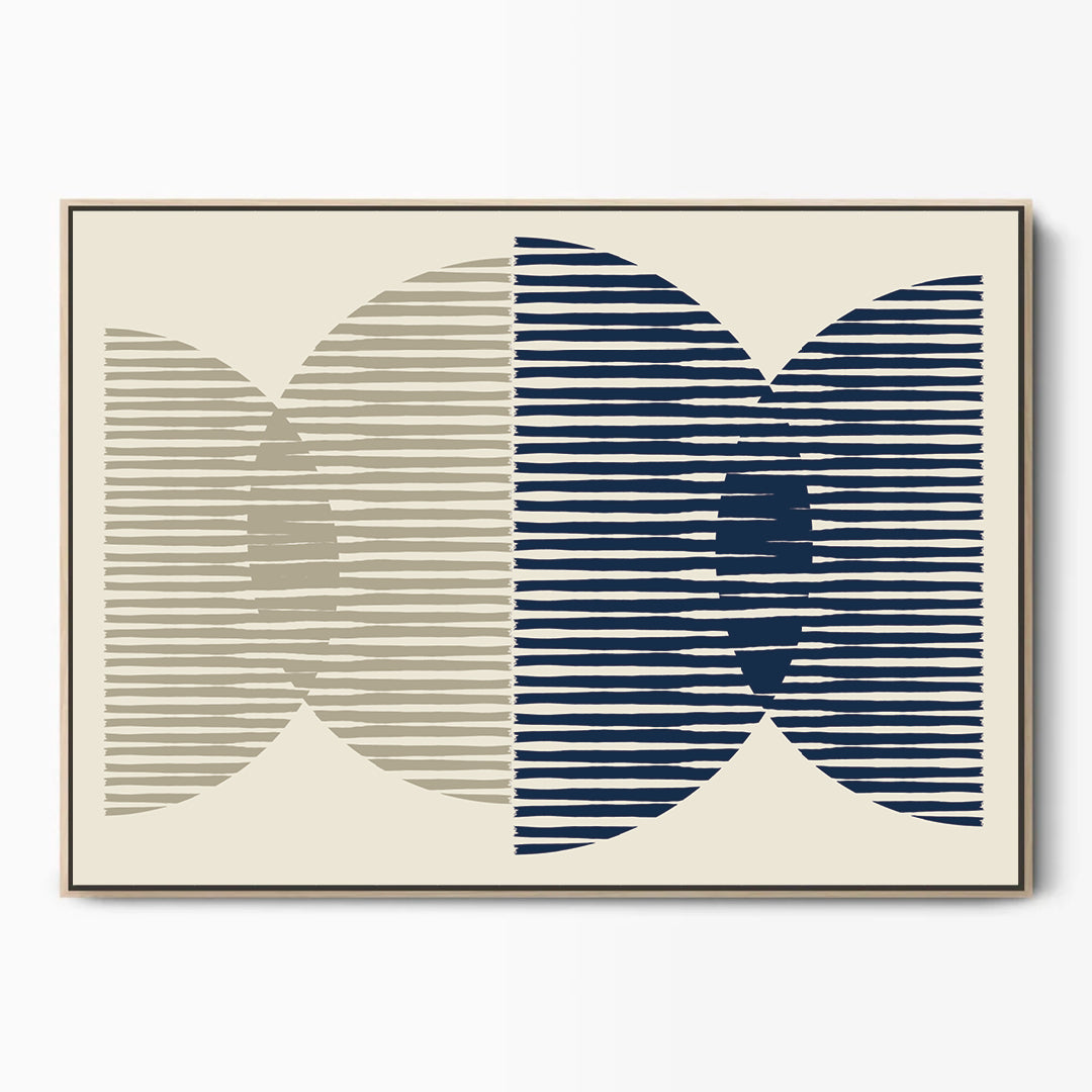 Whole Green Dark Blue Canvas Kunst