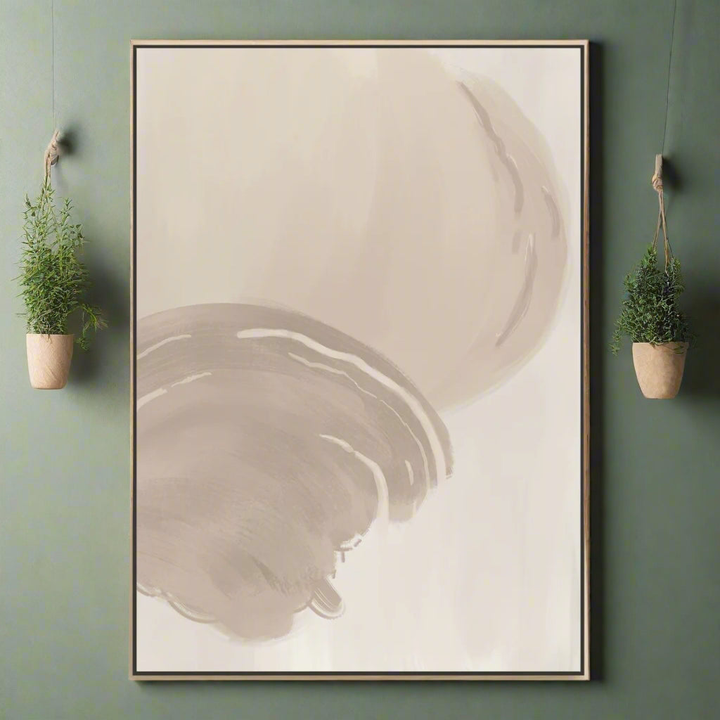 Abstract Neutrale Canvas Kunst