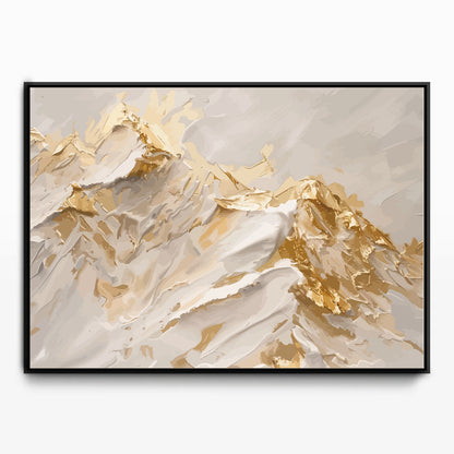 Abstract Mountains Sunrise Canvas Art