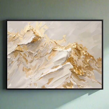Abstract Mountains Sunrise Canvas Art