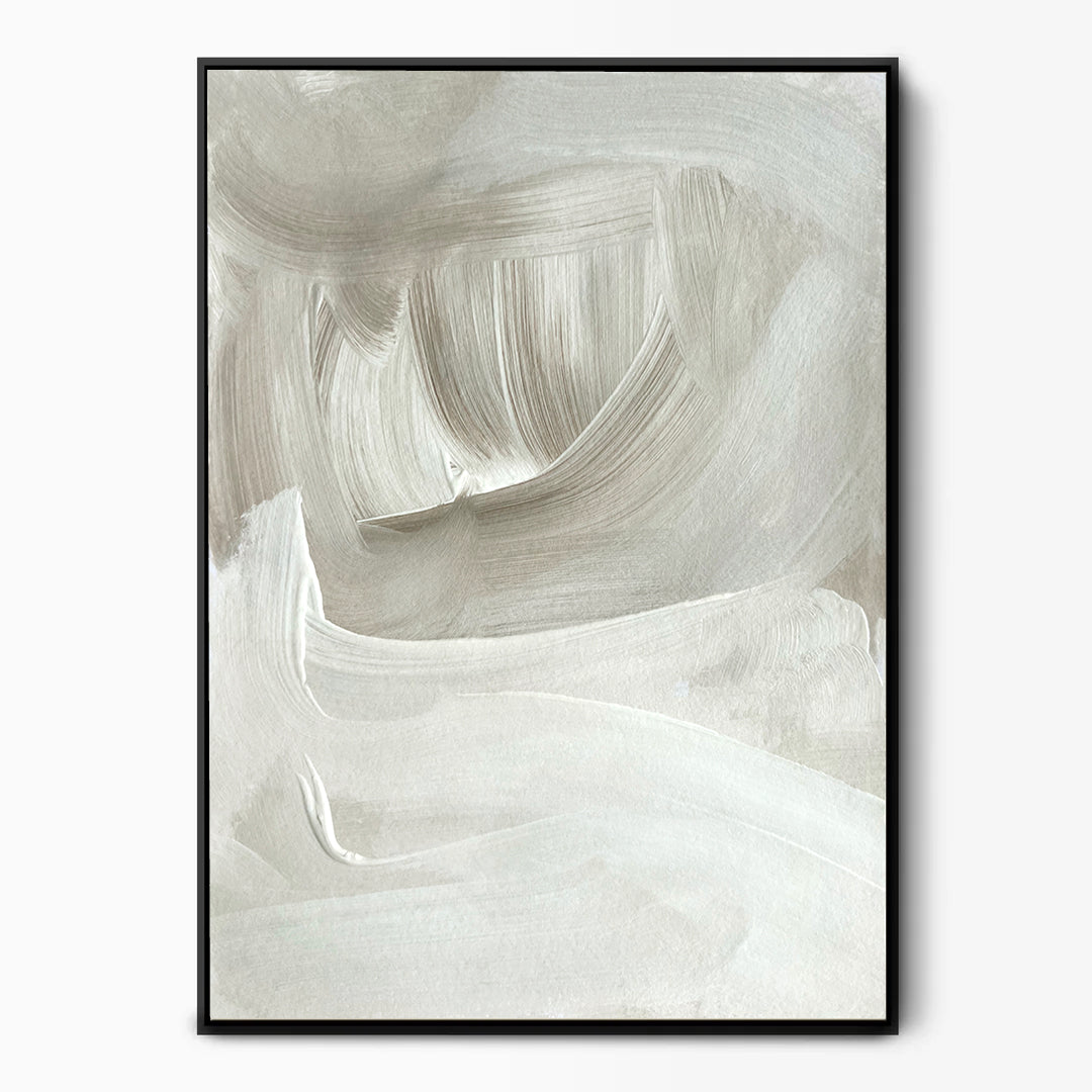 Naturel Grey White Canvas Kunst