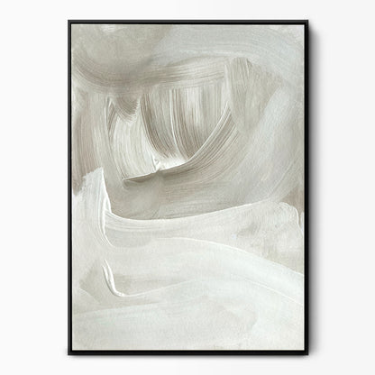 Naturel Grey White Canvas Kunst