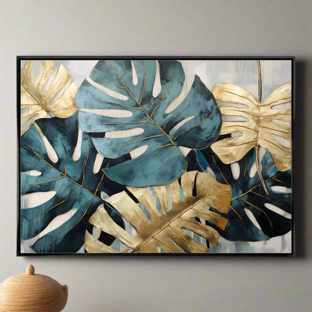 Monstera Palmen Canvas Kunst