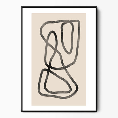 Black Lines Canvas Kunst