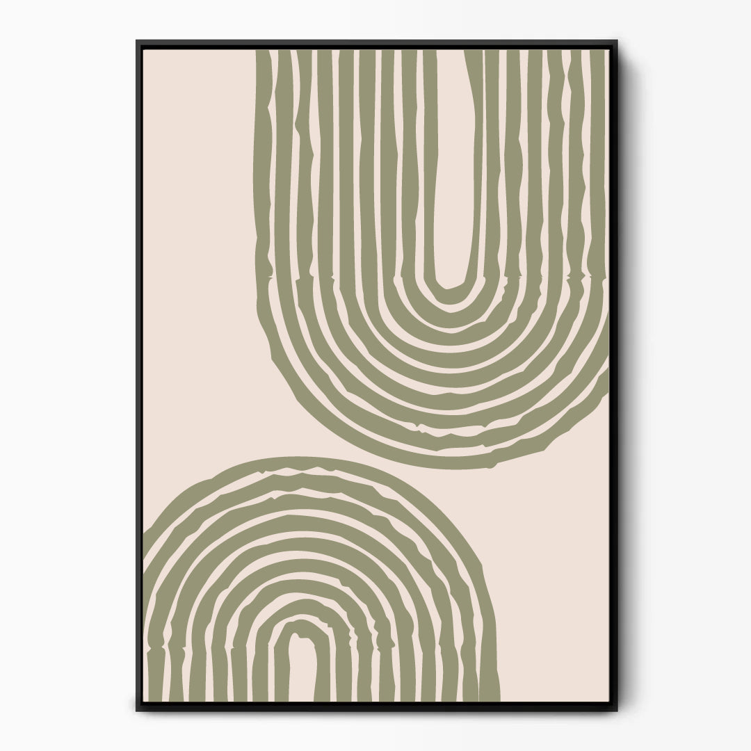 Boho Shapes And Lines Canvas Kunst