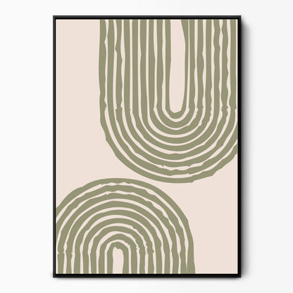 Boho Shapes And Lines Canvas Kunst