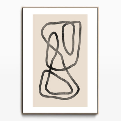 Black Lines Canvas Kunst