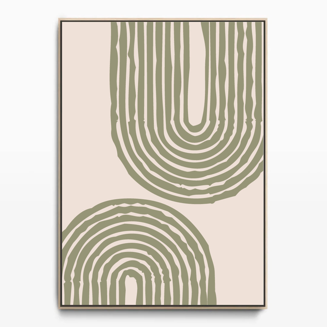 Boho Shapes And Lines Canvas Kunst