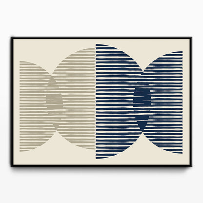 Whole Green Dark Blue Canvas Kunst