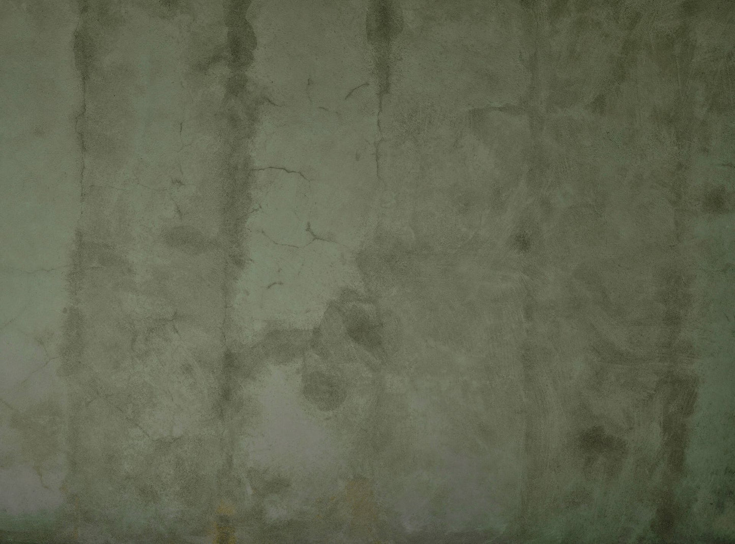 Fotobehang - Groen beton met vegen barsten