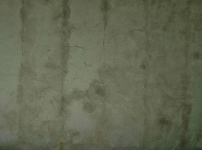 Fotobehang - Groen beton met vegen barsten