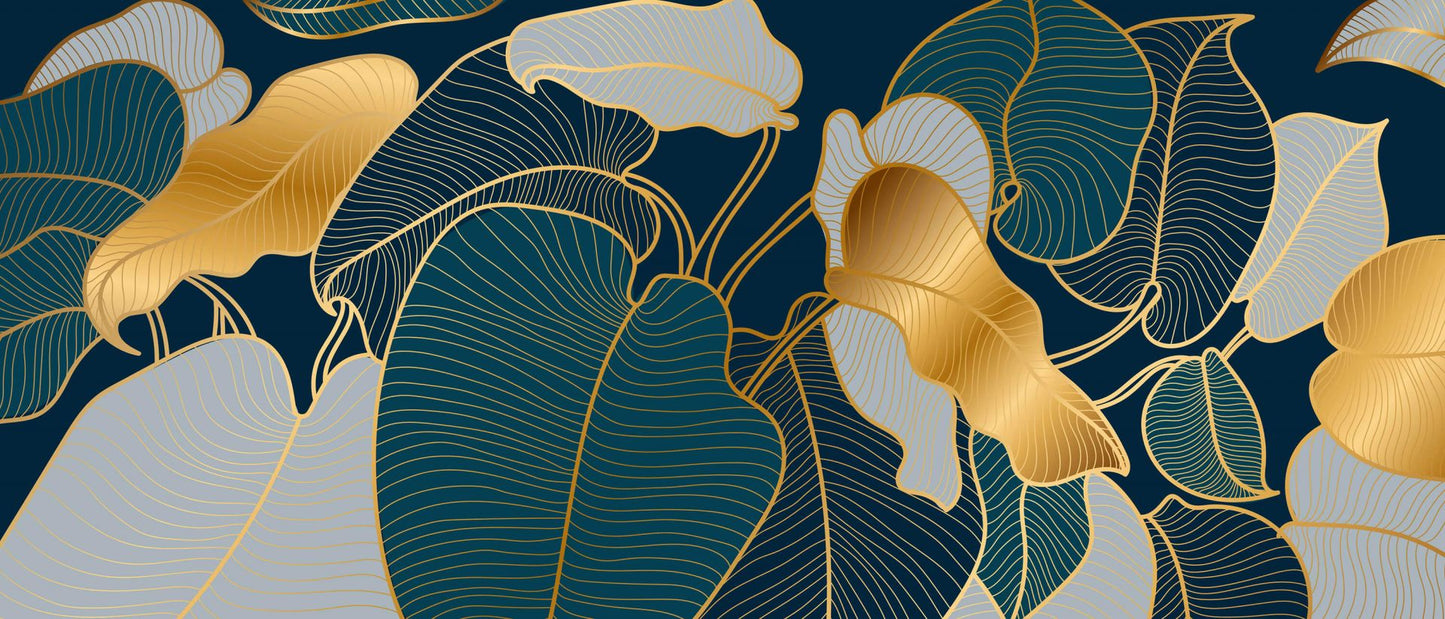 Fotobehang - Luxe gouden Art Deco